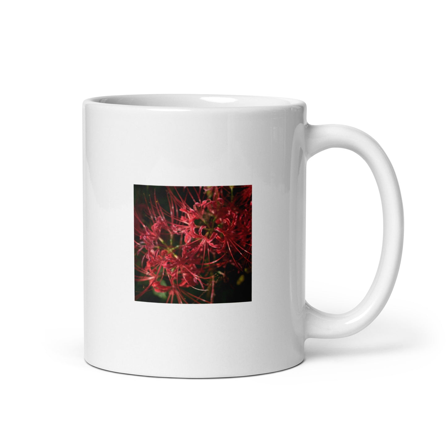 Red Spider Lily mug, front view